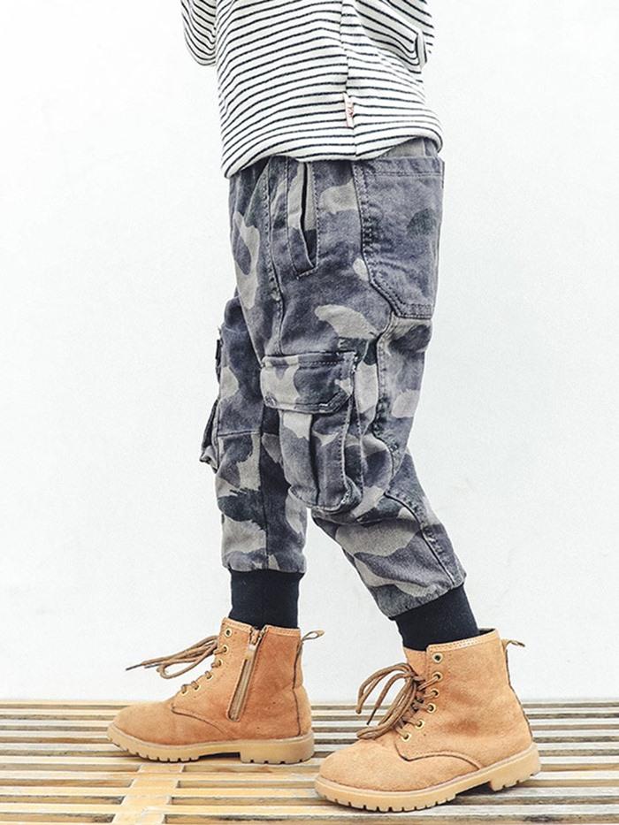 Ericdress Thick Camouflage Elastics Boys Pant img 2