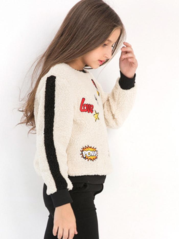 Ericdress Thick Cartoon Patch 's Sweater img 1