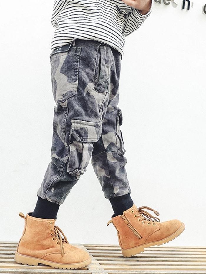 Ericdress Thick Camouflage Elastics Boys Pant img 3