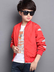 Ericdress Stylish Feather Print Zipper Boys' Jacket img 10