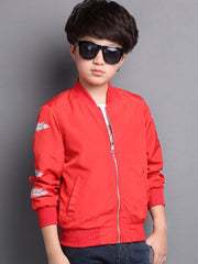 Ericdress Stylish Feather Print Zipper Boys' Jacket img 7