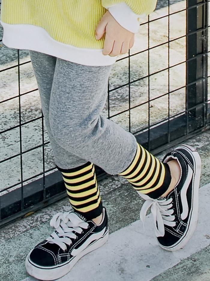 Ericdress Stripe Patchwork Thicken 's Legging img 1