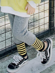 Ericdress Stripe Patchwork Thicken 's Legging img 1