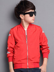 Ericdress Stylish Feather Print Zipper Boys' Jacket img 8
