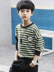 Ericdress Stripped Loose Scoop Boy's Casual Hoodies img 4