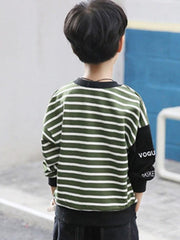 Ericdress Stripped Loose Scoop Boy's Casual Hoodies img 5