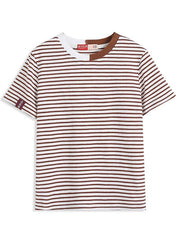 Fashion Stripe Scoop Boy's Summer T Shirt