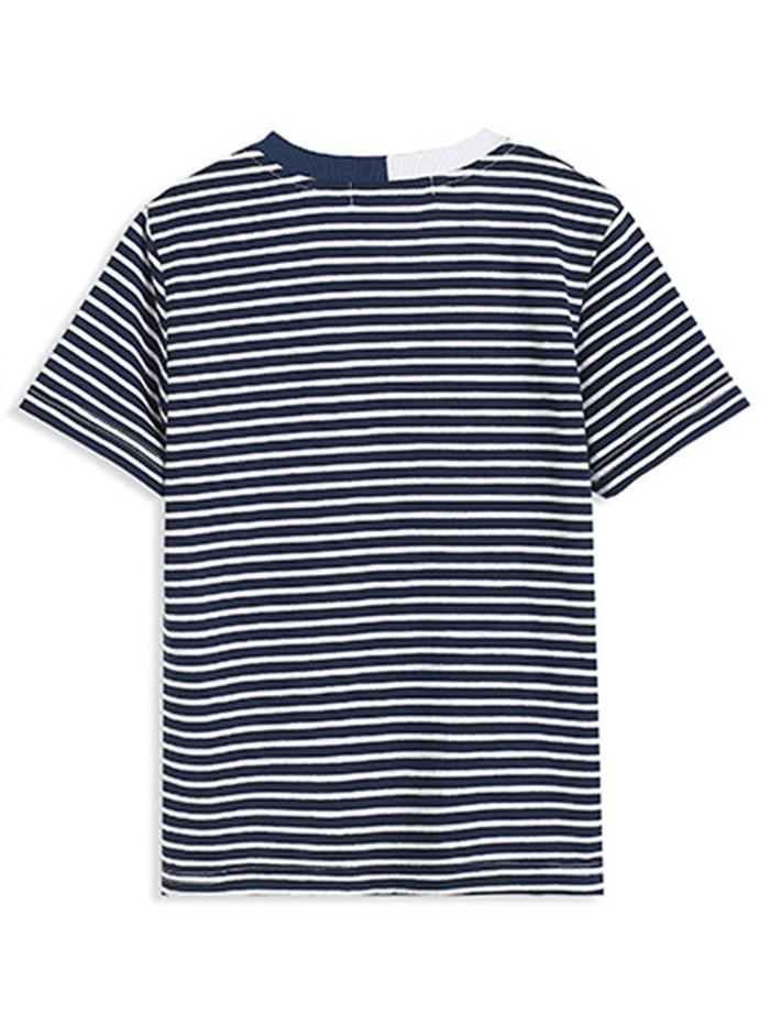 Ericdress Stripe Scoop Boy's Summer T Shirt img 6