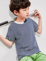 Ericdress Stripe Scoop Boy's Summer T Shirt img 2